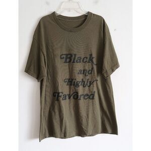 "Black and Highly Favored" Tee - Size Large